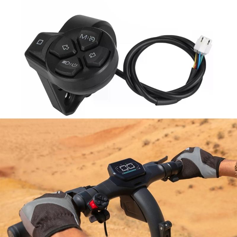 Waterproof Headlight Button Switches Replacement Electric Scooter Turn Signal Switches for ZT3/G3/F3 Scooter Accessories