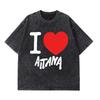 Sängerin Aitana Ocaña Tour Retro Gewaschen T-Shirts Herren Damen Harajuku Freizeit-T-Shirts Sommer Baumwolle Lässig Ästhetische T-Shirts