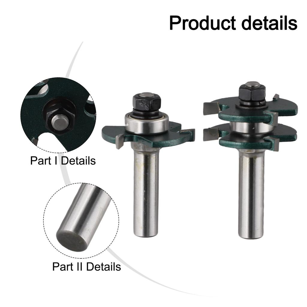 12 MM 12,7 MM Schaft 3-Zahn-Nutfräser Mehrblatt-Technologie Präzises Schneidwerkzeug Vielseitige Holzbearbeitungswerkzeuge