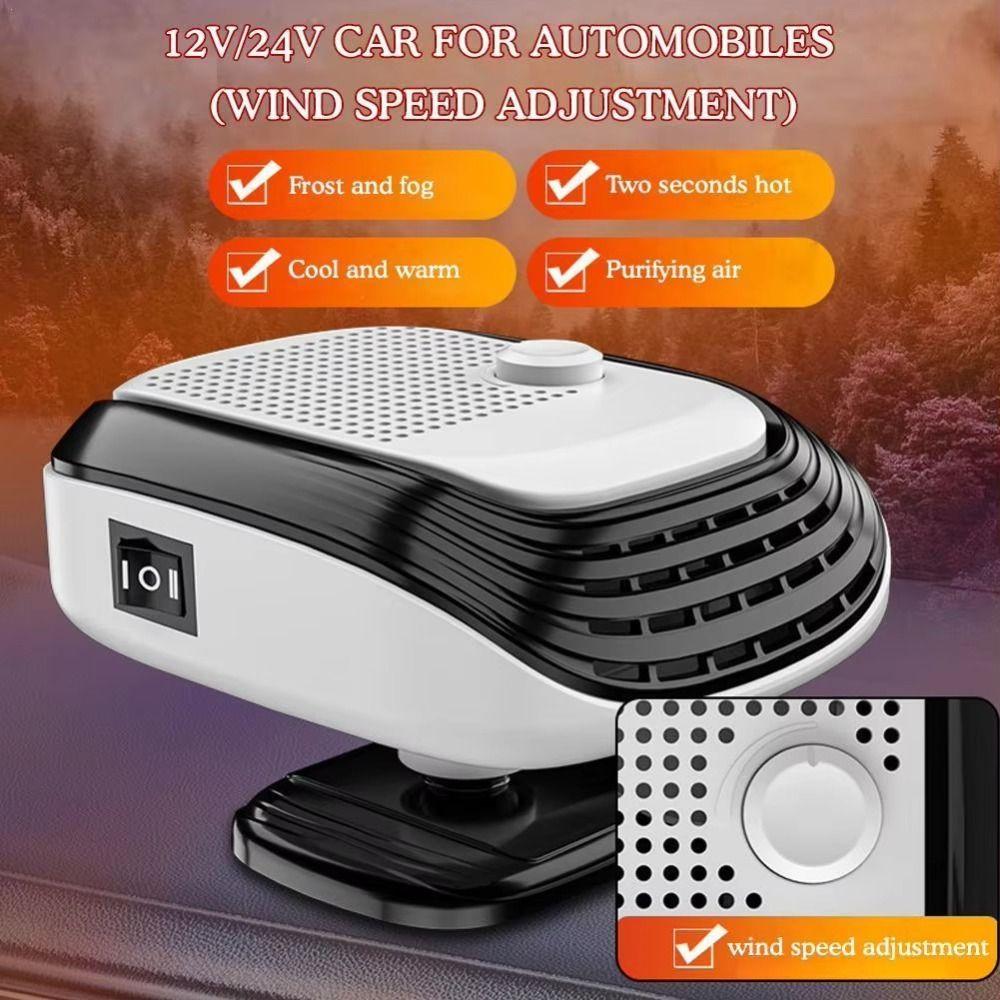 Quick Warm Up Defroster Dual Speed Windshield Heater Electric Car Heater  Windshield Defogging