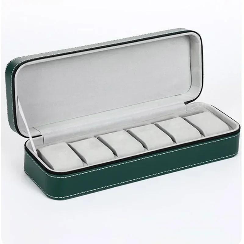 6/10/12 Solts Watches Box Traveling Portable Zipper Watch Case Bracelets Display Box for Dustproof Protection Watch Storage Bag