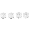 10PCS/Set Acrylic Cases Element Cubes Box For Element Cube Shape Clear Boxes Collection Storage For 10MM 25.4MM Element Cubes