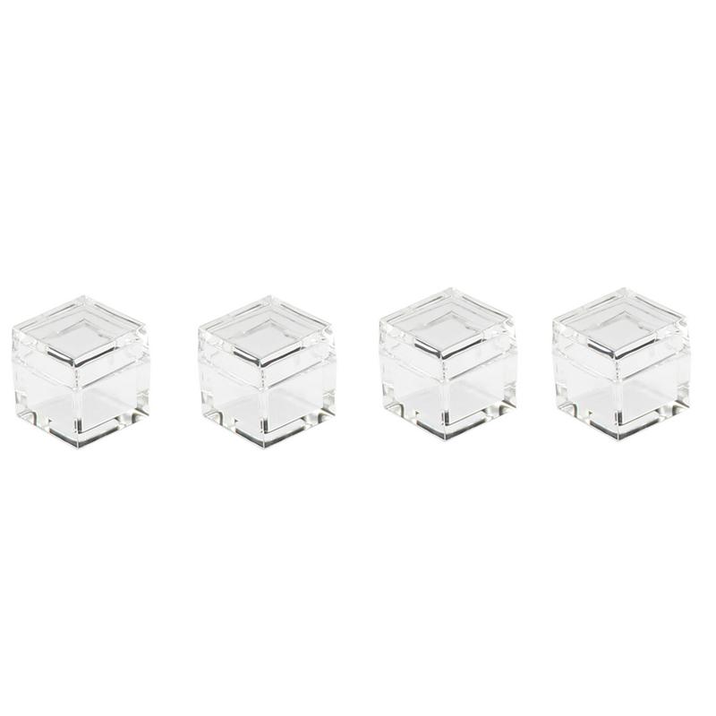 10PCS/Set Acrylic Cases Element Cubes Box For Element Cube Shape Clear Boxes Collection Storage For 10MM 25.4MM Element Cubes