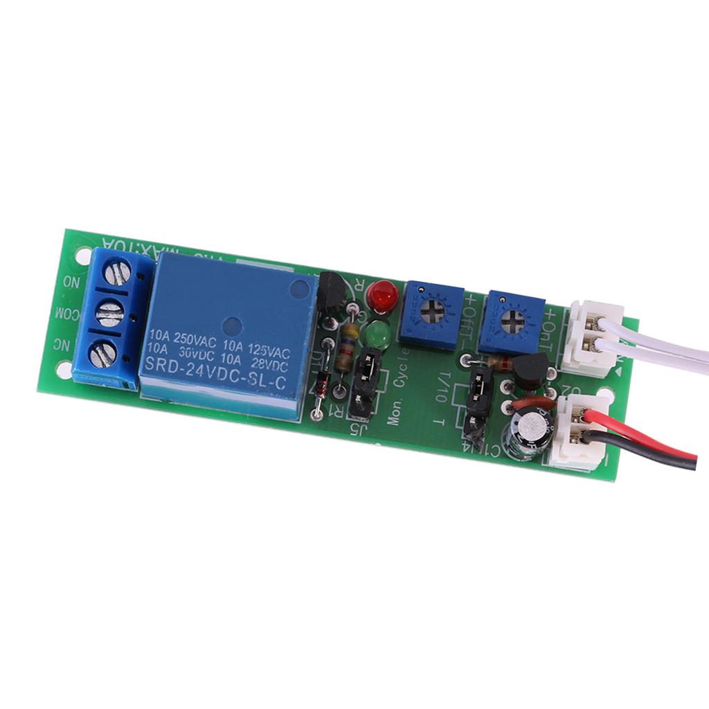 Einstellbare Zyklus-Timer-Verzögerung Ein-/Aus-Schalter-Relaismodul (DC24V,015min)