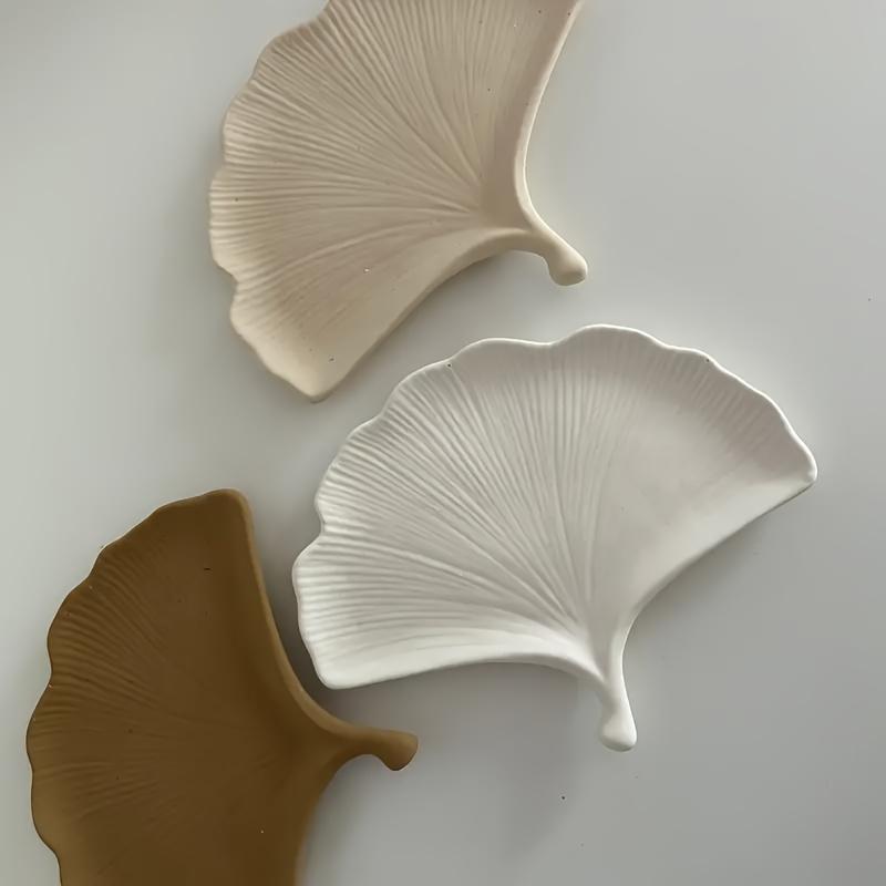 Handcrafted Ginkgo Leaf Silicone Mold for Concrete, Resin & Plaster - Jewelry Tray and Dish Crafting Tool By DTOHO