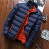 Giacca Sportiva da Uomo Ispessita Autunno/Inverno con Collo Alto Imbottita in Cotone - Cappotto Caldo Casual da Esterno