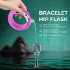 3.5oz Whiskey Bracelet Hip Flask Stainless Steel Alcohol Bottle Colorful Bangle Wine Bottle Funnel Camping Jug Drinkware Accesso