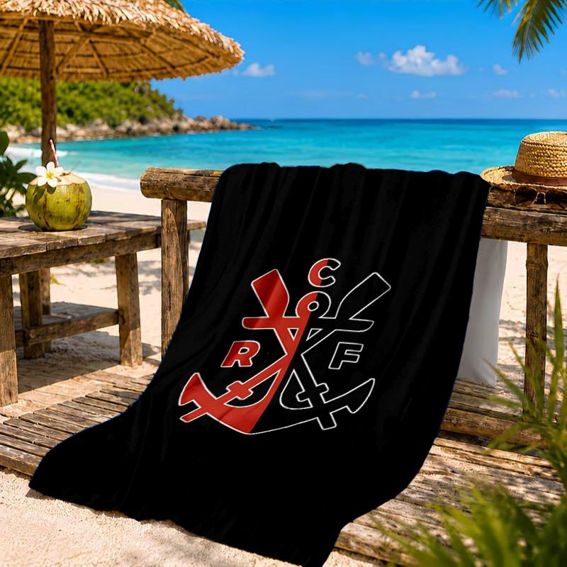Fußballverein Aufgedrucktes Mikrofaser-Strandtuch, Weich und Saugfähig, Schnelltrocknend, Ideal für Sommerreisen, Strand-Essentials, Schwimmbad