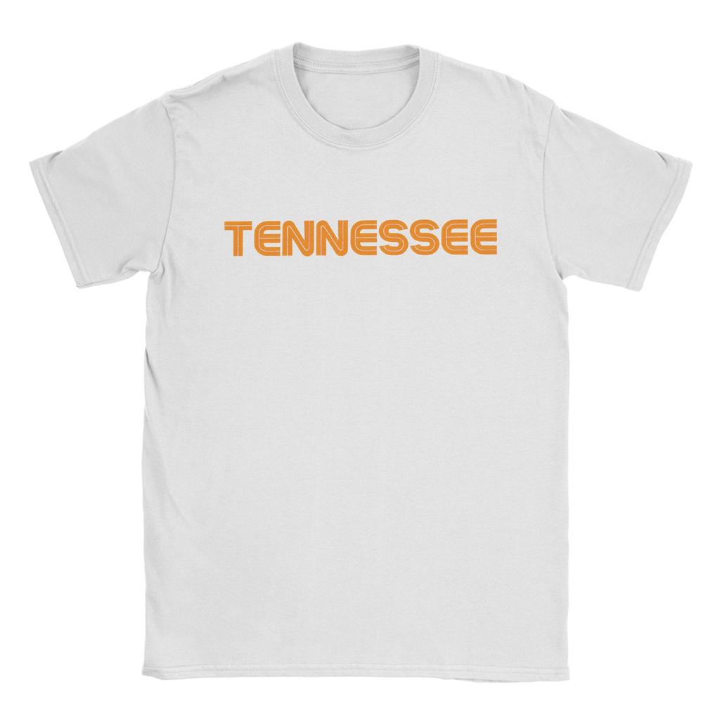 Niesamowity T-shirt Tennessee TN Męski Bawełniany T-shirt z Okrągłym Dekoltem Koszulki z Krótkim Rękawem Odzież 6XL