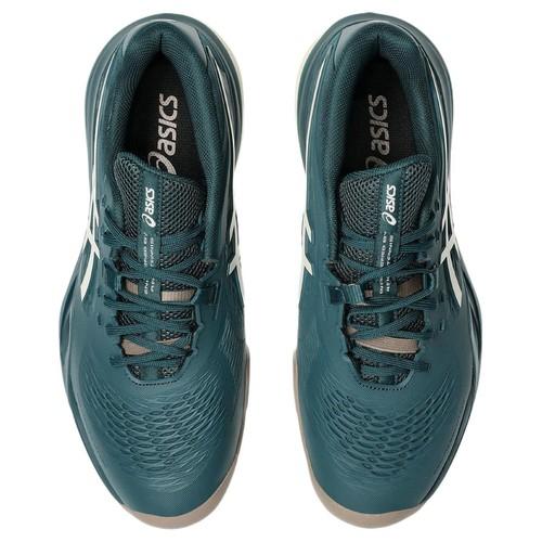 Asics GEL RESOLUTION 10 Low Top Tennis Shoes Men's Dark Green - 1041A487-300