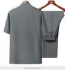 Men's Chinese Style Tang Suit Set – Summer Short Sleeve for Middle-Aged & Elderly