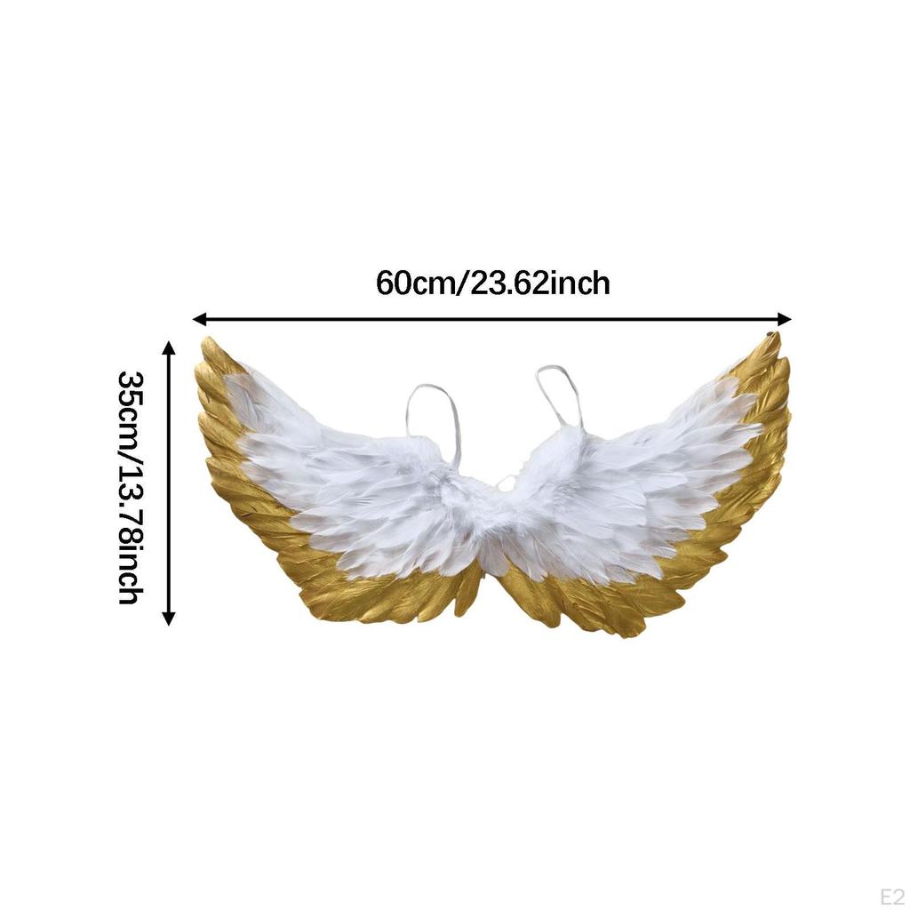 Angel Wing Kids Cosplay 60x35cm Decoration Cute for Boys Girls Lovely Dress up
