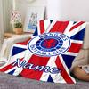 Custom Name Bayern Munich Crest Blanket for Couch & Bed, Plush Cozy Fuzzy Blanket Super Soft & Warm Blankets for Fall and Winter. 0908224