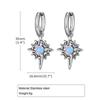 Vnox Hexenknoten Mond Stern Anhänger Halsketten Ohrringe für Männer Frauen, Edelstahl Keltischer Knoten Mondstein Halsband Schmuckset