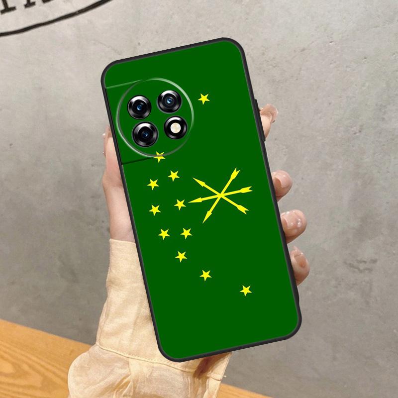 Tschirkassische Flagge Hülle Für OnePlus 8 9 10 Pro 15 13 12 11 13T 13R 12R 10T 8T Nord CE 5 2 3 4 Lite N20 N30 Cover