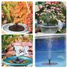 High-Quality  and No Battery Required Solar Fountain Pump  with 6 Nozzles suitable for Bird Bath Garden Fish Tank Outdoor Pool