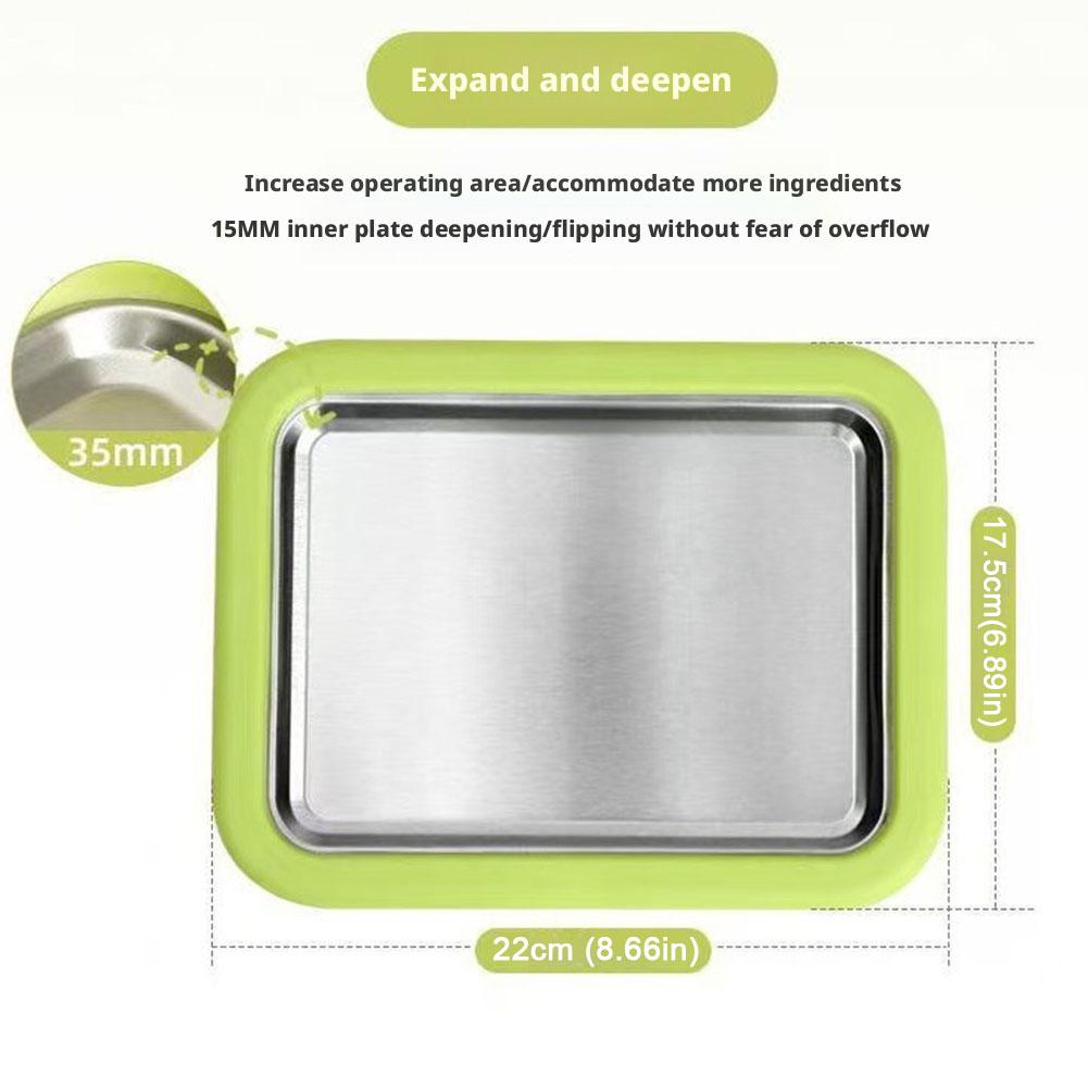 3-Piece Set Summer Home Use DIY Stir Fry Ice Tray for Children 304 Stainless Steel Yogurt Maker No Need To Plug In