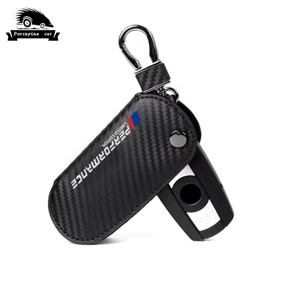 

Leather Car Key Case Key Chain For BMW E60 E61 E70 E81 E87 E90 E91 E92 X1 X5 X3 1 3 5 6 Series Z4 Keychain Accessories