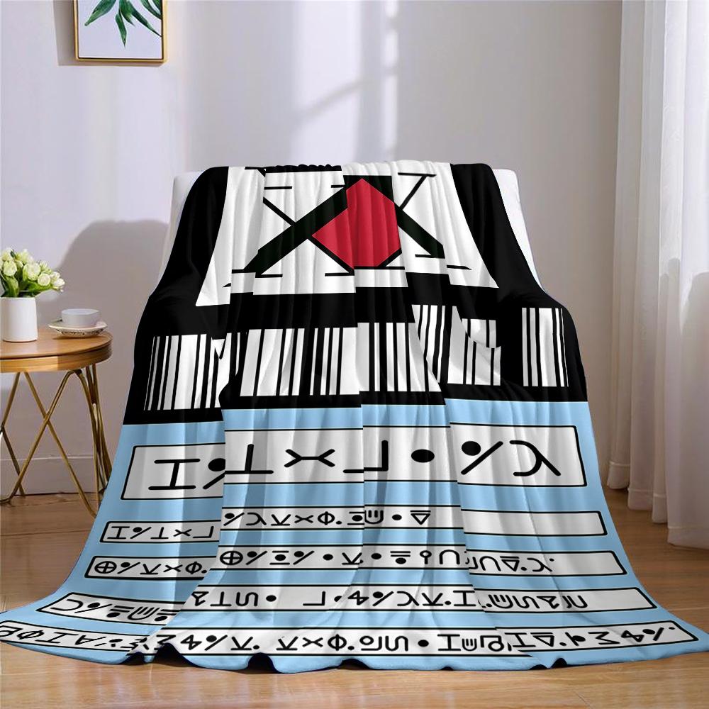 Hunter License Flannel Blanket Warm Soft Halloween Christmas Couch Warm Cozy Decorative Decor Gift for All Season