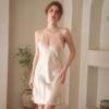 Women's Summer Silk-Style Nightdress: Sexy, Adjustable Straps, One-Piece