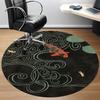 1pc Koi Pond Office Round Area Rug, Indoor Mat Suitable For Office, Under Office Chairs Bedroom Living Room Home Decor, Room Deco 185