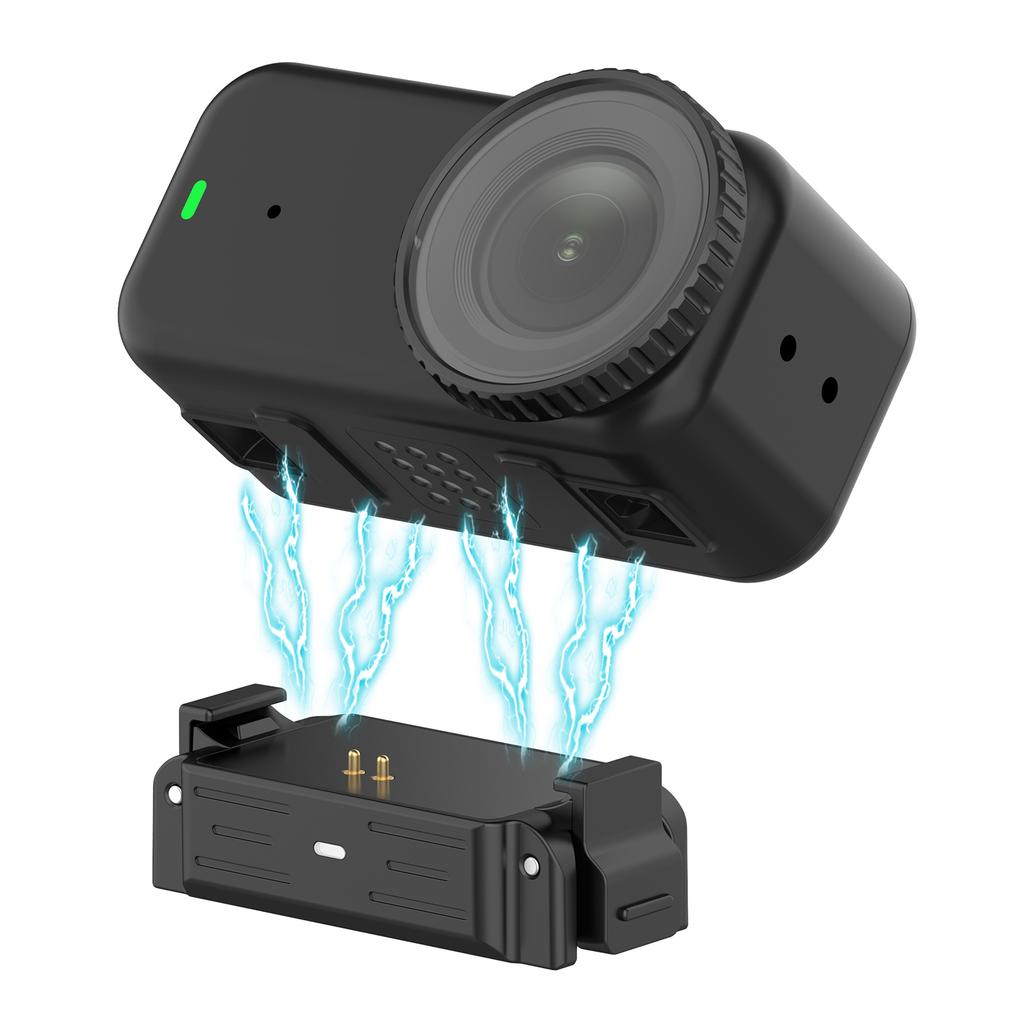 Magnetic Quick-Release Charging Adapter Base with 1/4 Screw Hole Camera Mount Adapter for DJI Osmo Nano Sport Camera Accessories