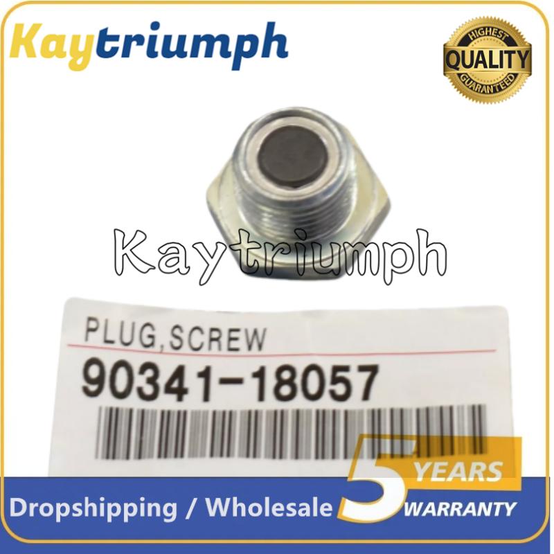 Transmission Transfer Drain Plug Silver 90341-18057 9043118057 Fit for Toyota Camry Corolla RAV4 Lexus GX460 LX470 RX300 RX350 90341-18057