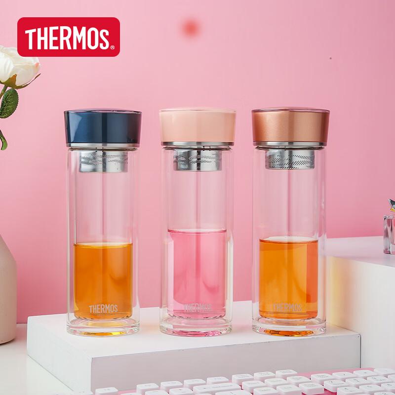 Thermos 300ml Double-Wall Glass Cup