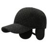 Elegant Winter Baseball Cap For Older Men Adjustable Warmth With Ear Protection