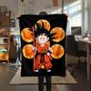 1PC Son Goku Patterned Flannel Blanket Suitable For All Seasons For Home Decor Warmth And Comfort Gifts Holiday Present