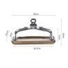 Wooden Cheese & Butter Box with Glass Cover - Snack Tray & Baking Tool