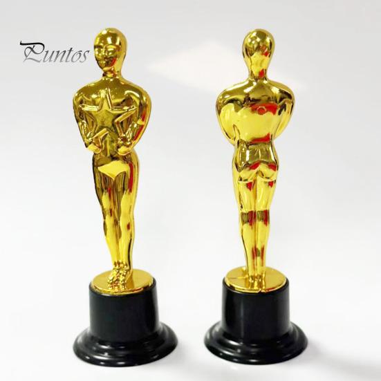 6 Adet Altın Ödül Kupası Heykelleri Etkinlikler Spor Oscar Benzeri Kupalar Kendin Yap İşaretlenebilir Taban Klasik Tasarım Tanıma Ödülleri
