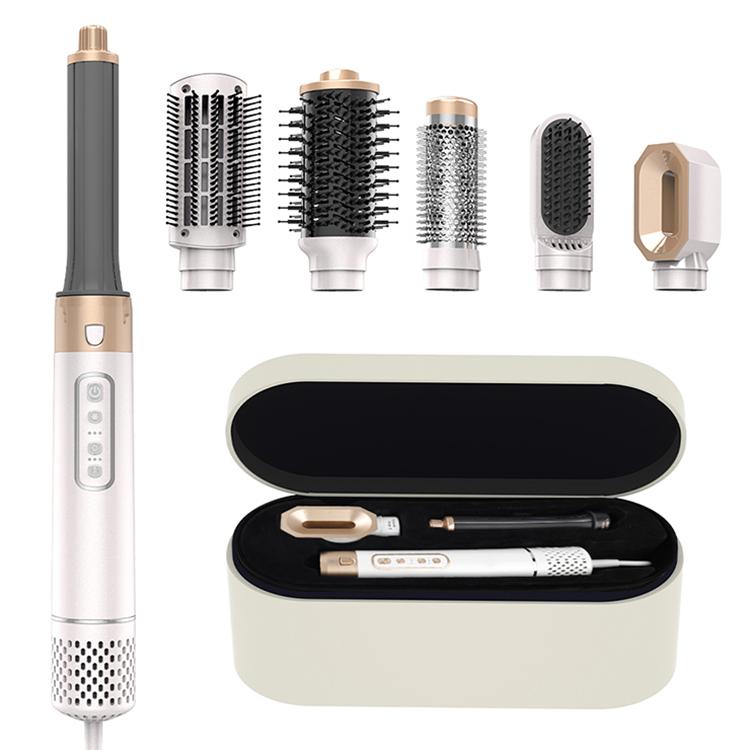 Brand 6 In 1 High Speed Salon Hair Dryer Brush with Ionic & Heat Protection Multi-Function for Hotel Travel & Daily Use