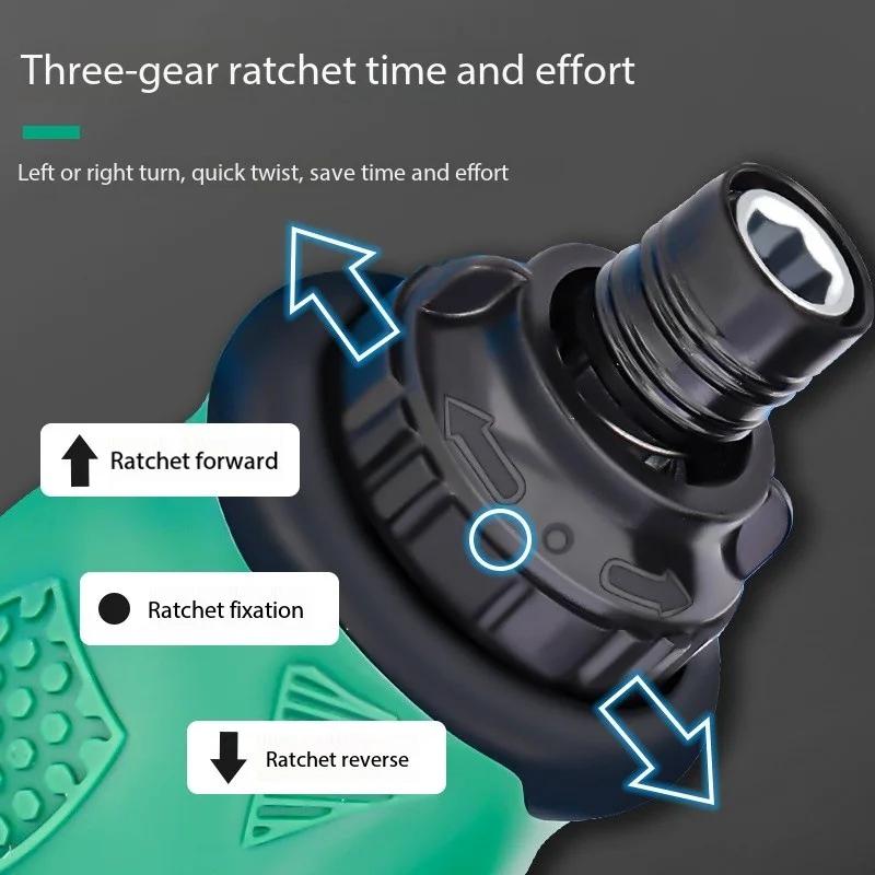 Multi Functional Mini Flathead Cross Screwdriver with Magnetic Dual-use and Extendable Household Short Shaped Screwdriver