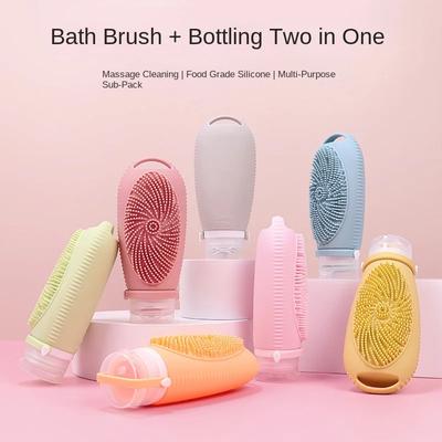 100 ml neue Dusch- und Badebürsten-Nachfüllflasche Badezimmer Reise Tragbare Shampoo Kosmetiklotion Nachfüllflaschen