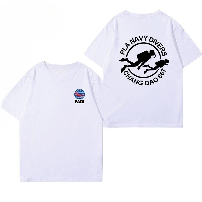PADI Diving Instructors Cotton Tshirt From CMAS World Diving Association Unisexs Clothing Womens Clothing 2026 Summer T Shirt