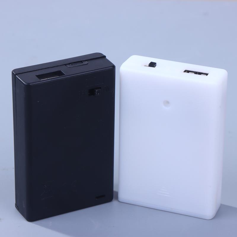 1PC Plastic USB Battery Box 3AA 4.5V AA Battery Case AA Battery Holder With Switch AA Box 4.5V With Line Or With USB/Line