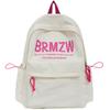 Color Block Canvas Backpack for Girls – Large Capacity School Bag