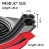 52.49ft Car Door Seal Strip, Self Adhesive Weather Stripping