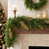 1.8m Artificial Christmas Garland with Green Needles for Window Display Holiday Decor