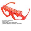 Fun Sunglasses LED Light Up Heart Glasses Glow in The Dark Party Eyewear for Concerts Nightclubs Raves