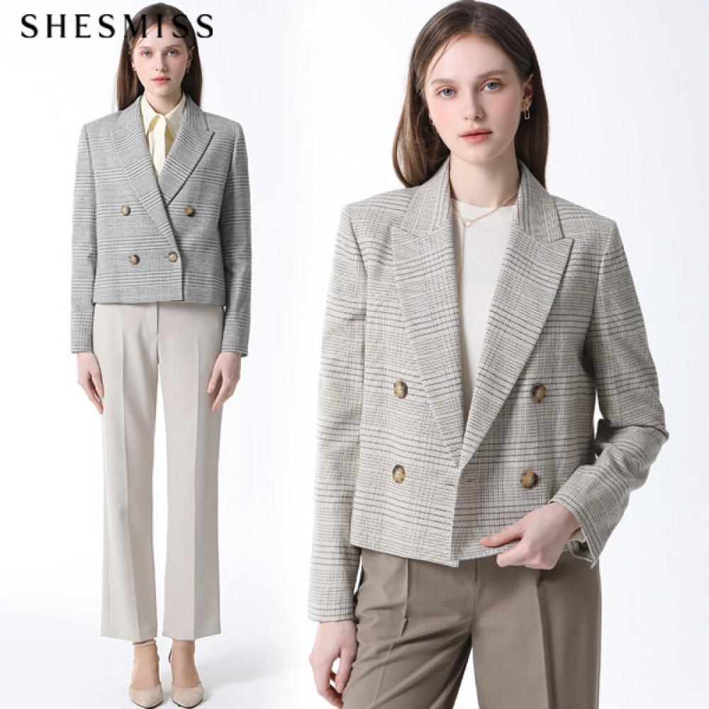 

Укороченная куртка в клетку She S miss Light beige (LB)/55