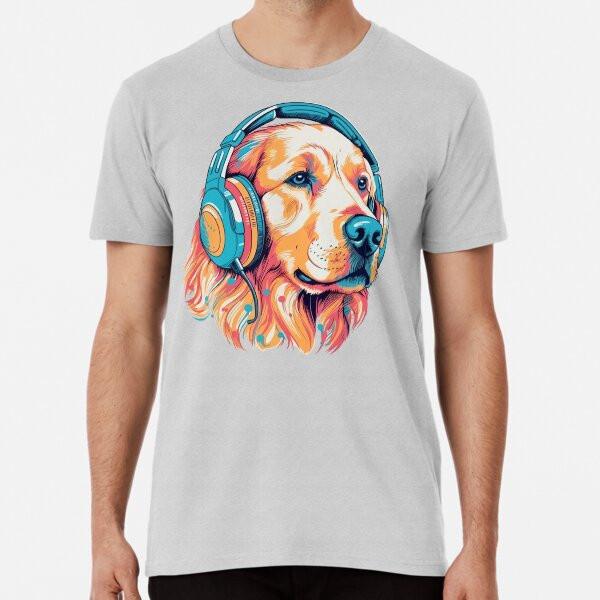 Golden Retriever Music Lover - A Relaxing De S To 5XL Made In the AU/USA T-Shirt