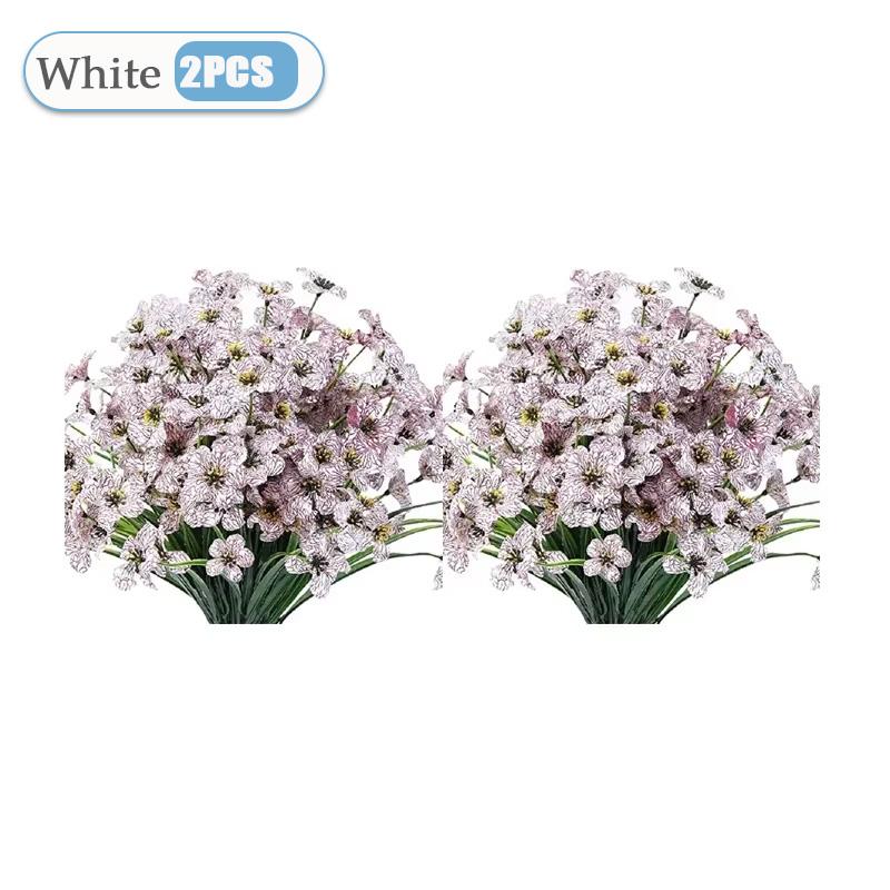 

2-16 шт. Фиолетовые искусственные цветы, настенные, букет искусственных цветов, для улицы, украшение для дома и сада, сделай сам, свадебная вечеринка, домашний декор