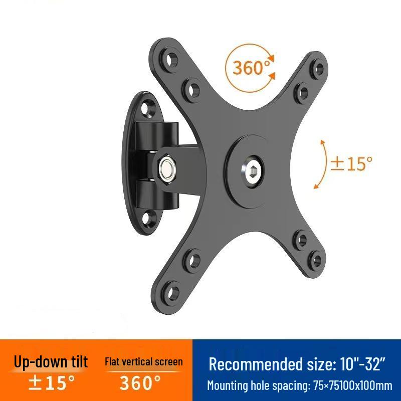 10-32 Inch Universal Monitor Wall Mount with 360° Horizontal/Vertical Rotation