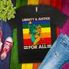 Liberty And Justice For All Lgbt Pride Retro Vintage Shirt