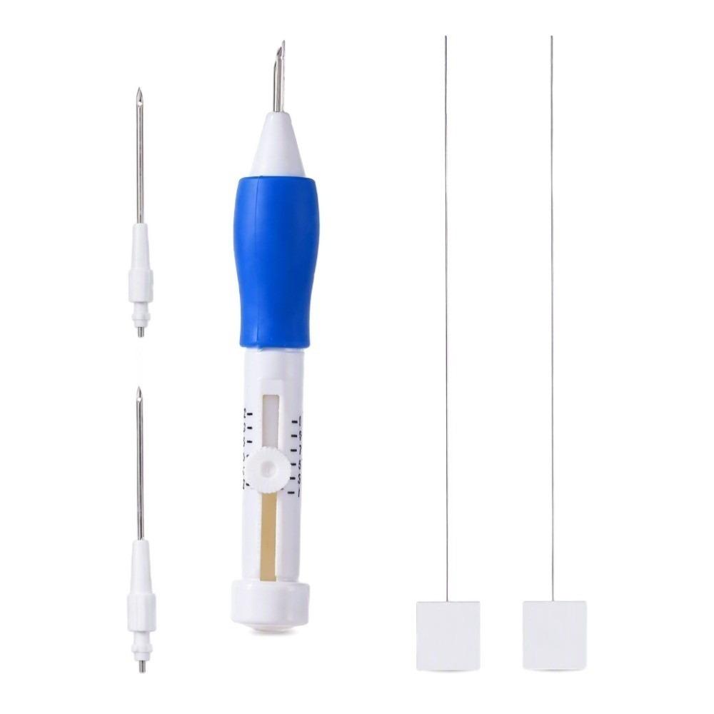 ABS Plastic Handle Punch Needle Pen 1Set Kit Knitting Punch Tool DIY Embroidery Pen DIY Craft