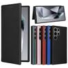 Samsung S24 Ultra Carbon Fiber Flip Leather Phone Case.