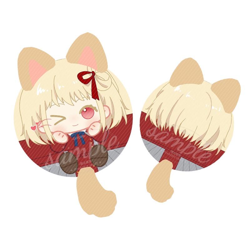 Lycoris Recoil Plush Toy Keychain Bag Pendant Keyring Doll Takina Chisato Hutao