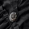 Girls Black Rose Necklace Pagan Alternative Witch Jewelry Accessories Gift Vintage Black Rose Pendant Choker